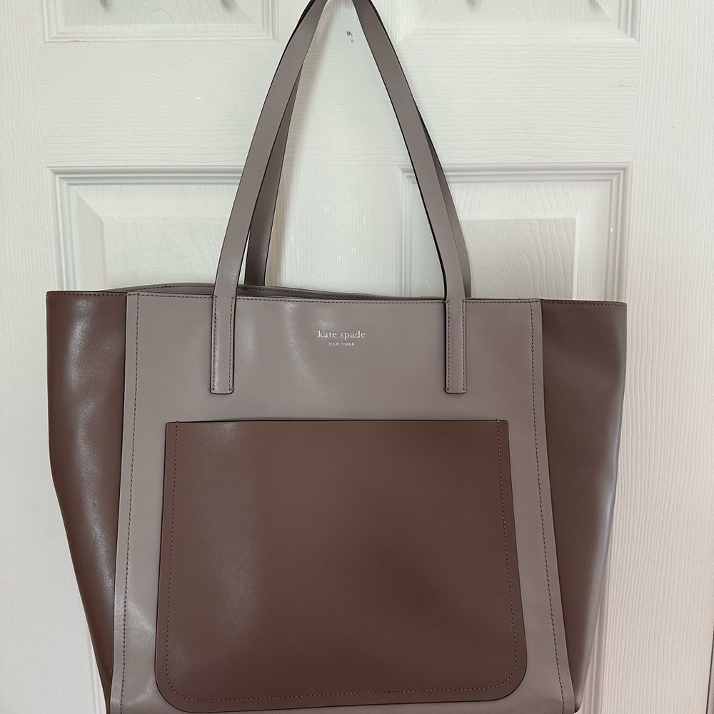 Kate Spade Two-Tone Brown and Gray Tote
